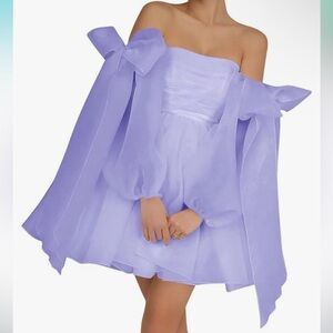 New Women's corset dress with bow sleeves